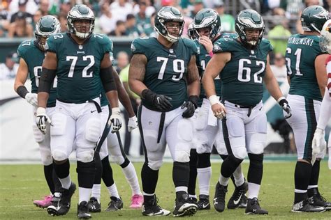 He became a full-time starter in 2019 and started a total of 38 games at Virginia Tech, mostly at left guard. . Eagles offensive line height and weight